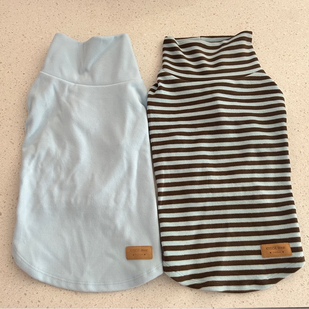 Striped Dog Sweater - Black and White